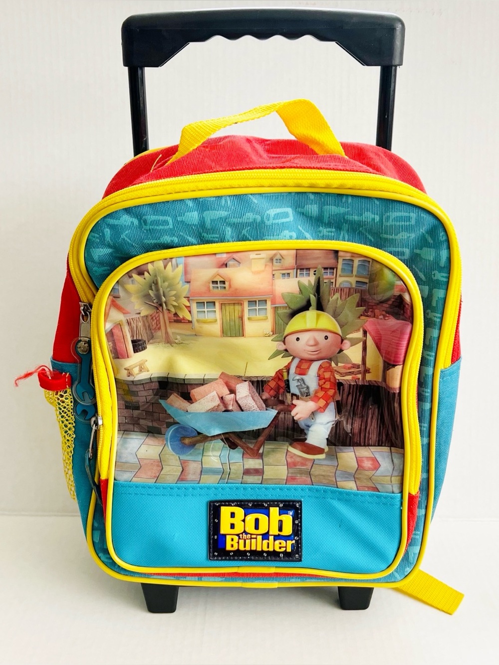 Vintage Bob The Builder Children’s Backpack Mini Luggage On Wheels